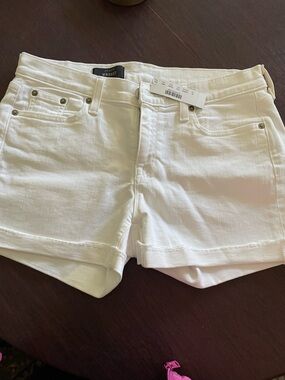 J. Crew White Denim Jean Shorts - Classic Five-Pocket Style